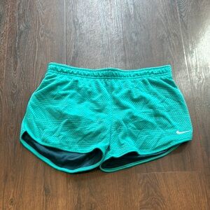 Nike Women's Textured Teal Running Shorts